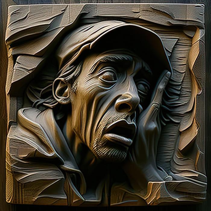 3D model Edmund Brooker American artist (STL)